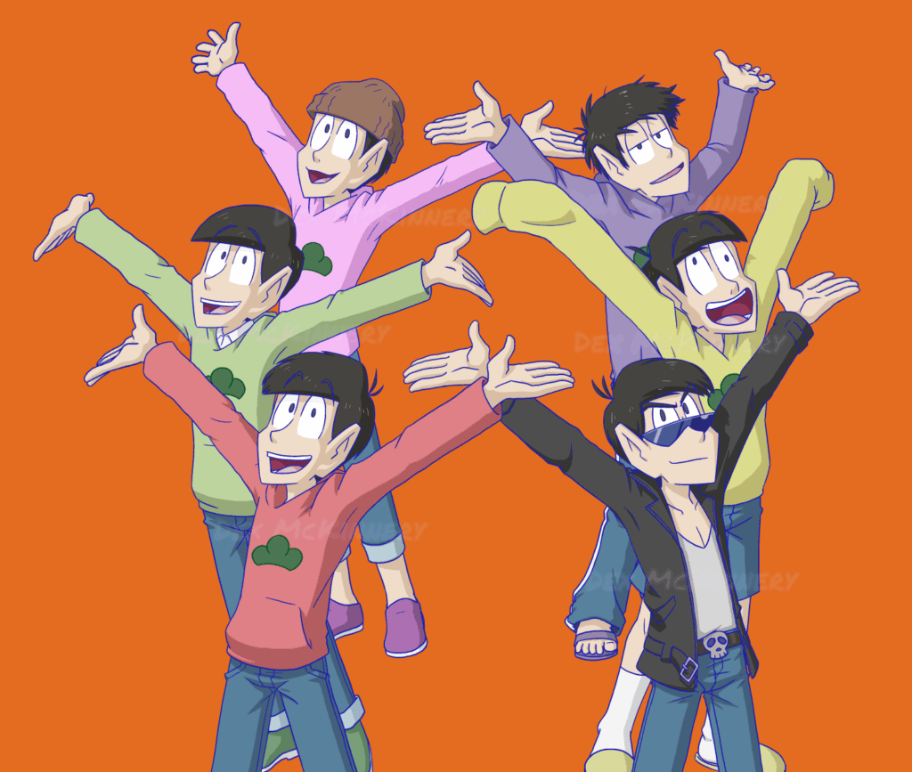 Osomatsu, Karamatsu, Choromatsu, Ichimatsu, Jyushimatsu and Todomatsu Matsuno (Osomatsu-san) (2015-12-31)