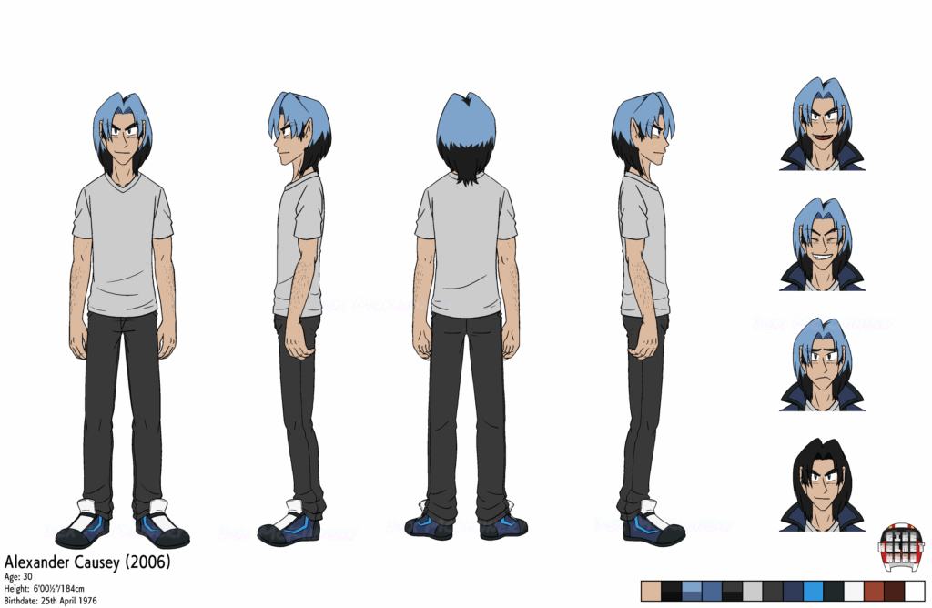 Alexander Causey (circa 2006, no jacket) Reference Sheet (2025-01-26)