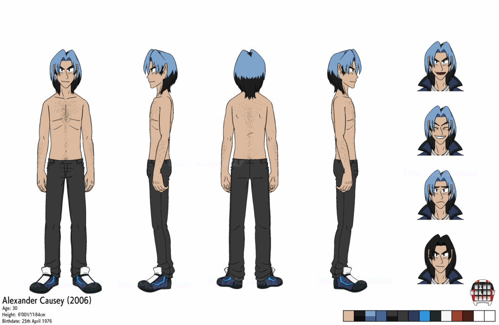 Alexander Causey (circa 2006, topless) Reference Sheet (2025-01-26)