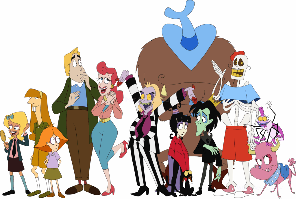 The cast of the Beetlejuice cartoon (Beetlejuice) (2013-01-02)