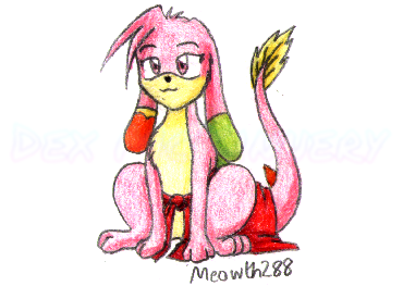 Request art for somebody on Neopets of their Zafara, "Meowth288" (2004-04-24)