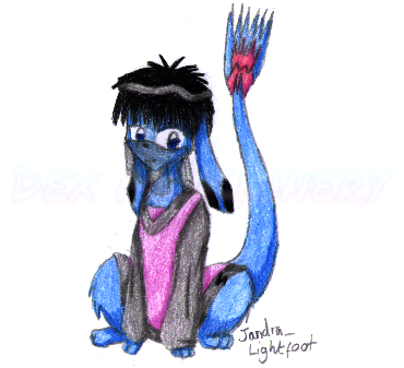 Request art for somebody on Neopets of their Zafara, "Jandra_Lightfoot" (2004-05-29)