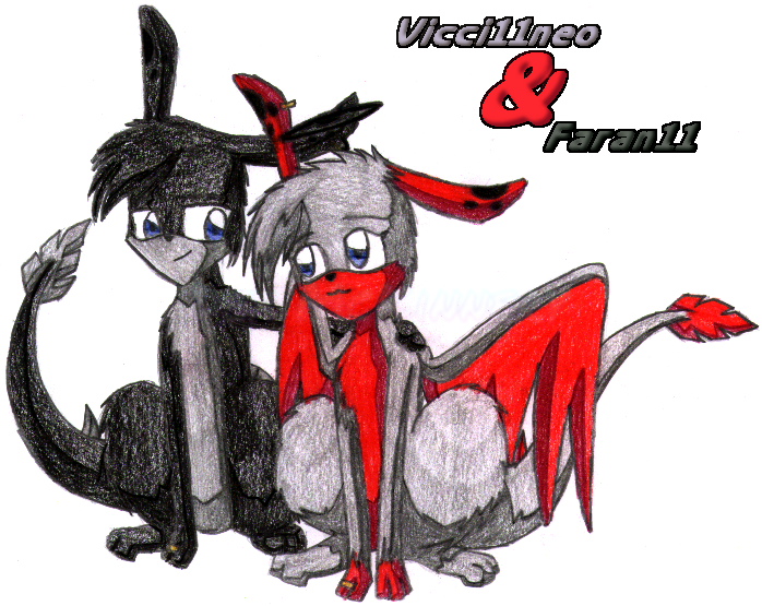 Request art for somebody on Neopets of their Zafaras, "Vicci11neo" and "Faran11" (2004-05-31)