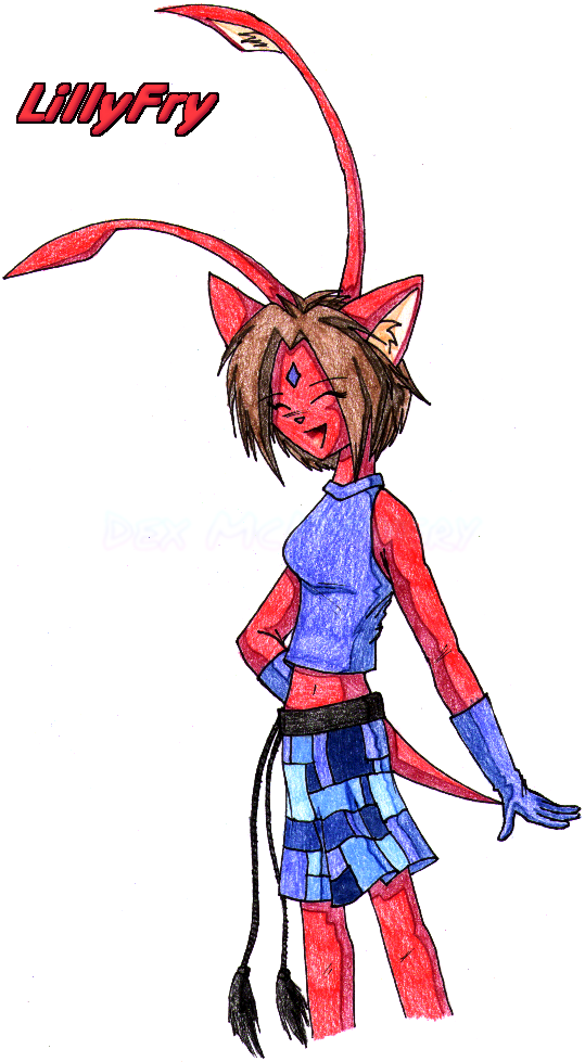 Request art for somebody on Neopets of their Acara, "LillyFry" (2004-06-01)