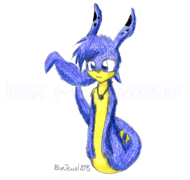 Request art for somebody on Neopets of their Zafara, "BlueJewel2095" (2004-07-17)