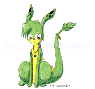 Request art for somebody on Neopets of their Zafara, "JusticeDefender" (2004-07-17)