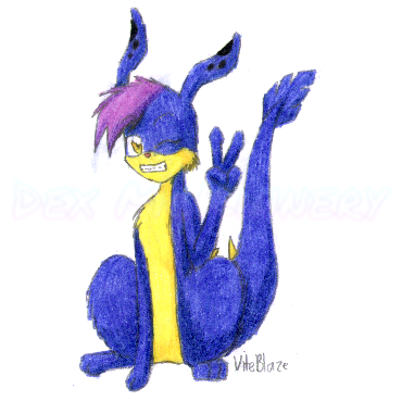 Request art for somebody on Neopets of their Zafara, "ViteBlaze" (2004-07-17)
