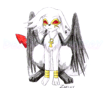 Request art for somebody on Neopets of their Zafara, "Zaelay" (2004-07-17)