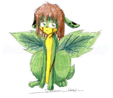 Request art for somebody on Neopets of their Zafara, "______Summer__Leaf__" (2004-07-18)