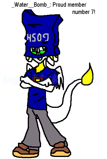 Gift art for bubble_nebula on Neopets of their Zafara, "_Water__Bomb_" (2004-08-25)