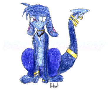 Request art for somebody on Neopets of their Zafara, "Dehat" (2004-08-27)
