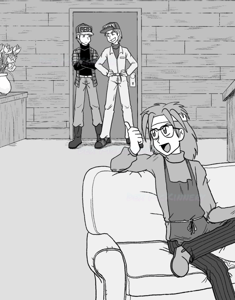 Gray and Rick (Bokujou Monogatari/Story of Seasons/Harvest Moon Friends of Mineral Town) and Blue (Bokujou Monogatari/Story of Seasons/Harvest Moon Magical Melody (2009-10-30)