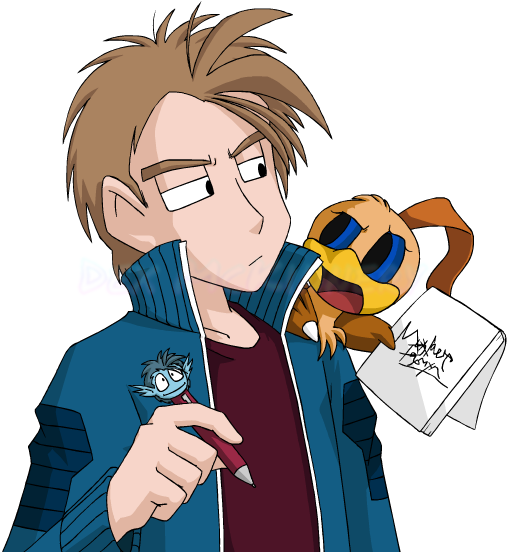 Gift art of Muxlowe and Tawny from Outcast Hero for Gemma (niftihalostudios.com) (2011-03-24)