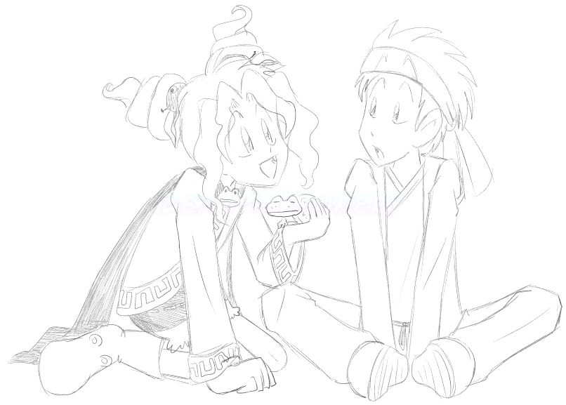 Request Art of Witchkin/Witchie and Charlie (Bokujou Monogatari/Story of Seasons/Harvest Moon Island of Happiness) (2011-08-07)