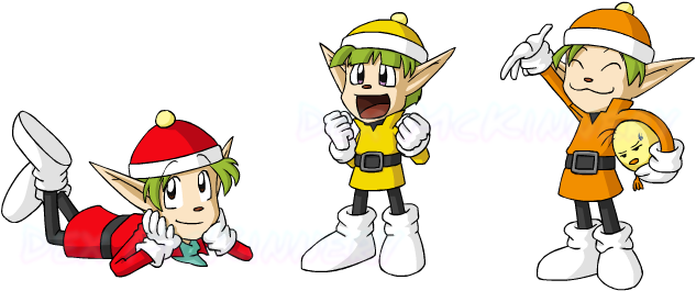 Red, Yellow and Orange Sprite from Minna de Bokujou Monogatari (Mass Harvest Moon Collab 2012) (2012-01-29)
