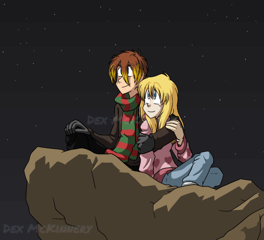 Secret Santa Art of Claire and Cliff (Bokujou Monogatari/Story of Seasons/Harvest Moon Friends of Mineral Town) (2014-12-02)