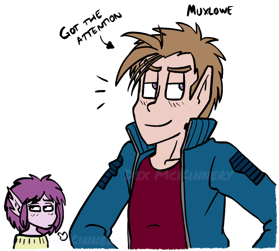 Gift art of Muxlowe and Vira from Outcast Hero for Gemma (niftihalostudios.com) (2021-03-04)