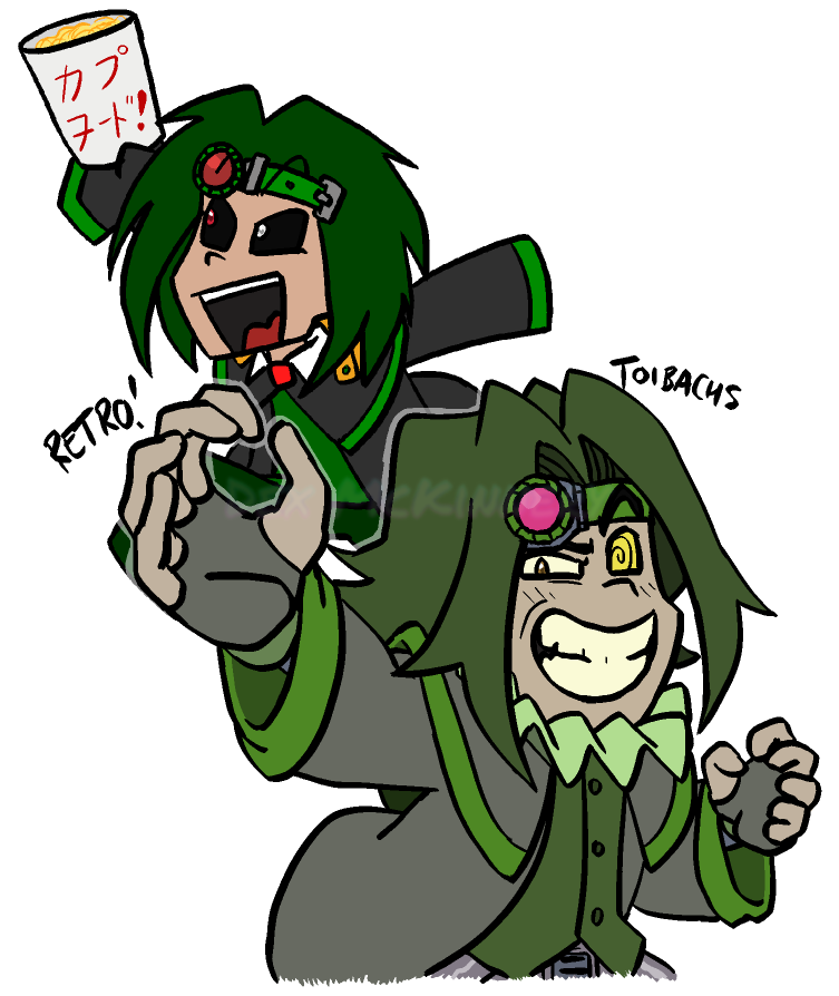 Gift art of Dr Toibachs (and his retro design) for Jawrsh (oddj.bsky.social) (2021-03-04)