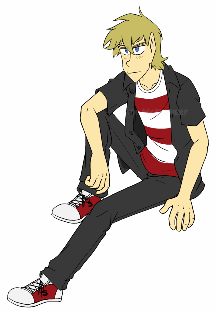 Art Trade of Axel for BlueFawful (2022-04-09)