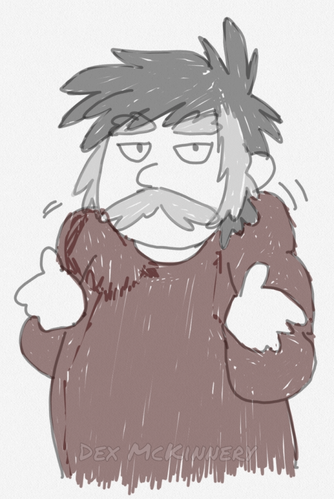 Phone doodle of Sanford from Sanford for Dave W (2022-05-06)