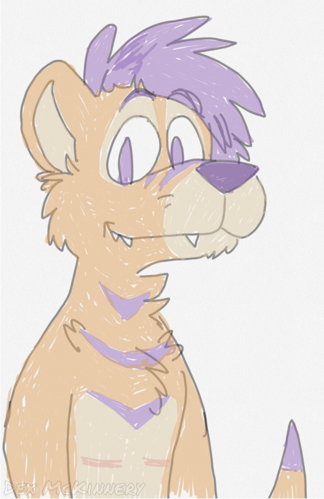 Phone doodle of Tash for Alex Dax (2022-05-06)