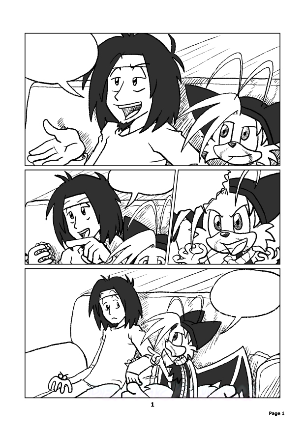 Fill in the Blanks Comic Page (1) featuring Evrae and Creature (Cartoon Hero) and Neiny (my OC, Terra) (2010-05-16)