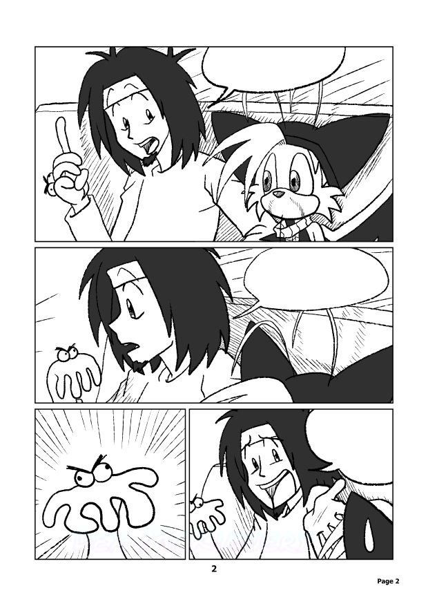 Fill in the Blanks Comic Page (2) featuring Evrae and Creature (Cartoon Hero) and Neiny (my OC, Terra) (2010-05-16)