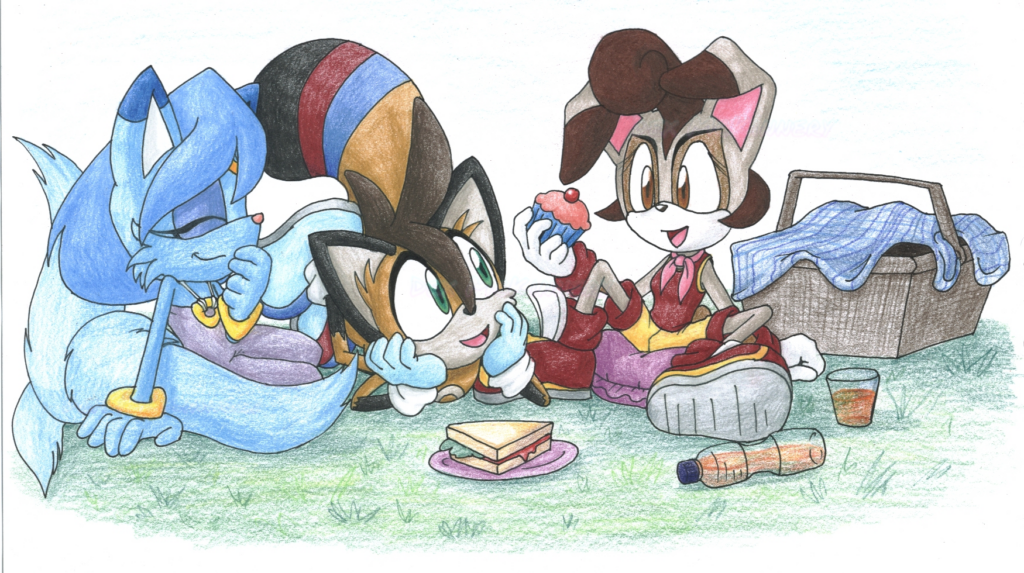 Art Trade of Skylar, Cookie and Magnet for Donna Evans (2010-09-21)