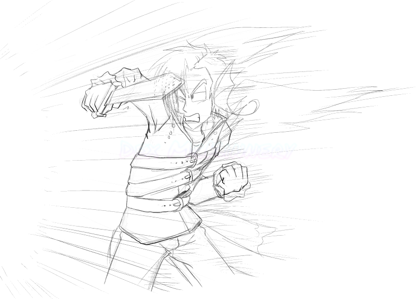 Sketch of Futch for Hikarii (2011-03-24)