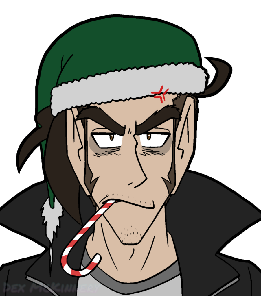 Christmas art of Jeepers for Dave W (2025-12-18)